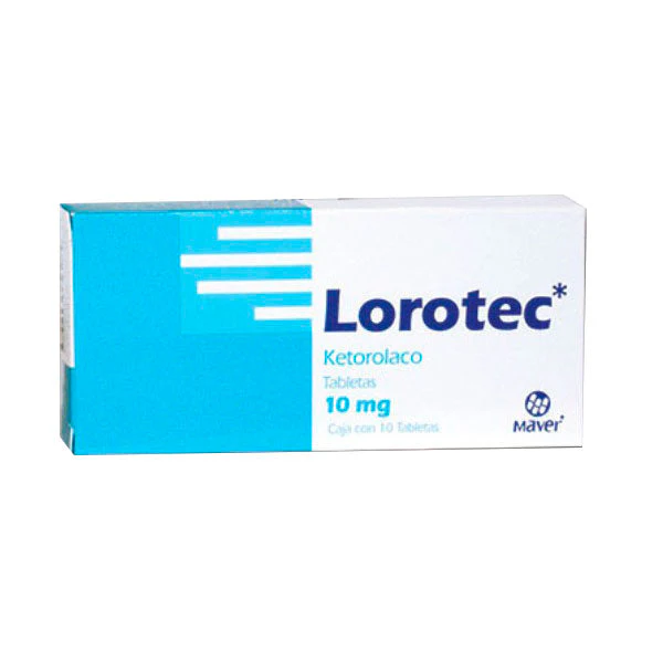 KETOROLACO LOROTEC 10 MG C/10 TABS