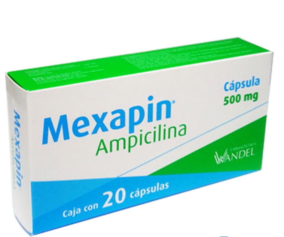 AMPICILINA MEXAPIN C/20 CAPS